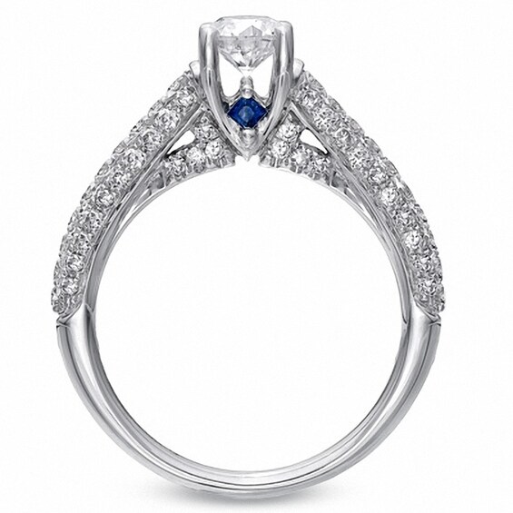 Previously Owned - Vera Wang Love Collection 0.95 CT. T.W. Diamond Engagement Ring in 14K White Gold