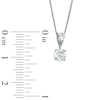 Previously Owned -  0.50 CT. Diamond Solitaire Pendant in 14K White Gold (I/I1)