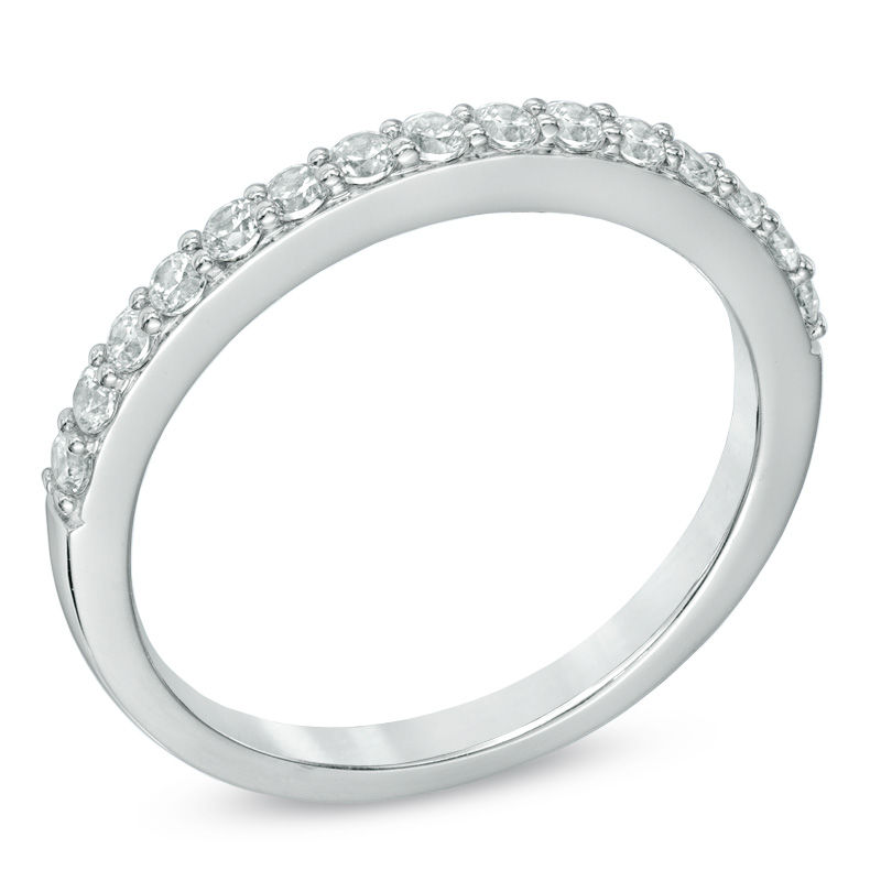Previously Owned - Celebration  Lux® 0.40 CT. T.W. Diamond Wedding Band in 18K White Gold (I/SI2)