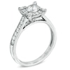 Thumbnail Image 1 of Previously Owned -  0.82 CT. T.W. Diamond Frame Engagement Ring in 14K White Gold (I/I1)
