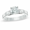 Thumbnail Image 0 of Previously Owned - 0.70 CT. Diamond Solitaire Crown Royal Engagement Ring in 14K White Gold (J/I2)