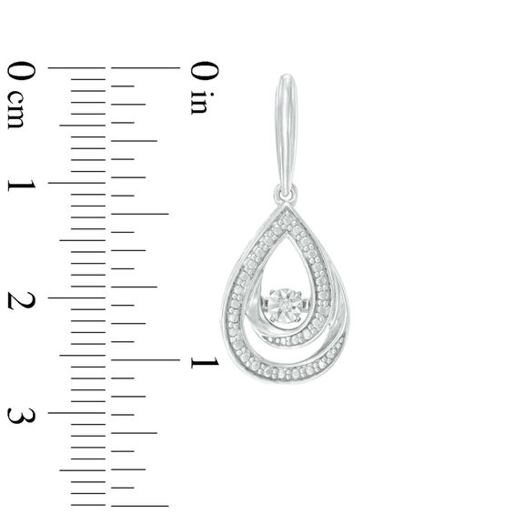 Previously Owned - Unstoppable Love™  Diamond Accent Pear-Shaped Earrings and Pendant Set in Sterling Silver