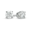 Previously Owned - 0.70 CT. T.W. Diamond Solitaire Stud Earrings in 14K White Gold