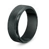 Previously Owned - Men's 8.0mm Textured Wedding Band in Tantalum with Black Ion-Plate