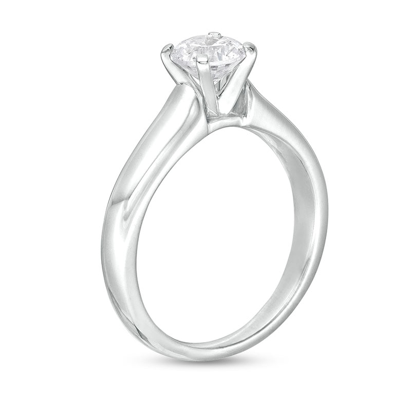 Main Image 2 of Previously Owned - 0.70 CT. Diamond Solitaire Engagement Ring in 14K White Gold (I/I1)