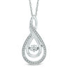 Thumbnail Image 1 of Previously Owned - Unstoppable Love™  Diamond Accent Layered Infinity Pendant in Sterling Silver