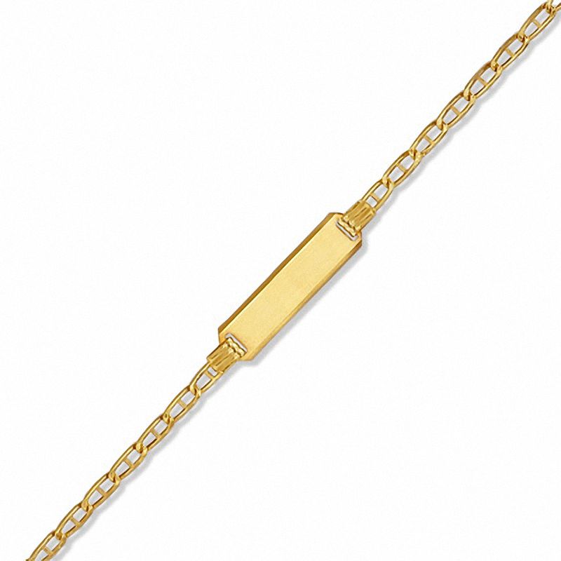 Previously Owned - Child's Marine Link ID Bracelet in 10K Gold - 5.5"|Peoples Jewellers