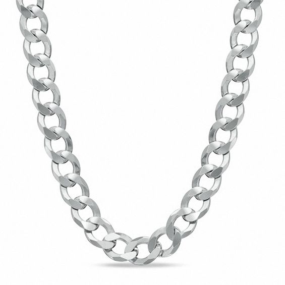 Previously Owned - Men's 7.0mm Curb Chain Necklace in Sterling Silver