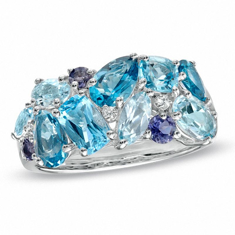 Previously Owned - Multi-Gemstone Ring in Sterling Silver|Peoples Jewellers