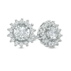 Thumbnail Image 0 of Previously Owned - 0.50 CT. T.W.  Diamond Starburst Earrings in 14K White Gold (I/I2)