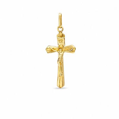 Previously Owned - Small Crucifix Charm in 10K Gold