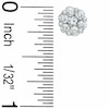 Thumbnail Image 1 of Previously Owned - 1.00 CT. T.W. Diamond Cluster Stud Earrings in 14K White Gold