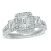 Thumbnail Image 1 of Previously Owned - Vera Wang Love Collection 1.30 CT. T.W. Emerald-Cut Diamond Engagement Ring in 14K White Gold