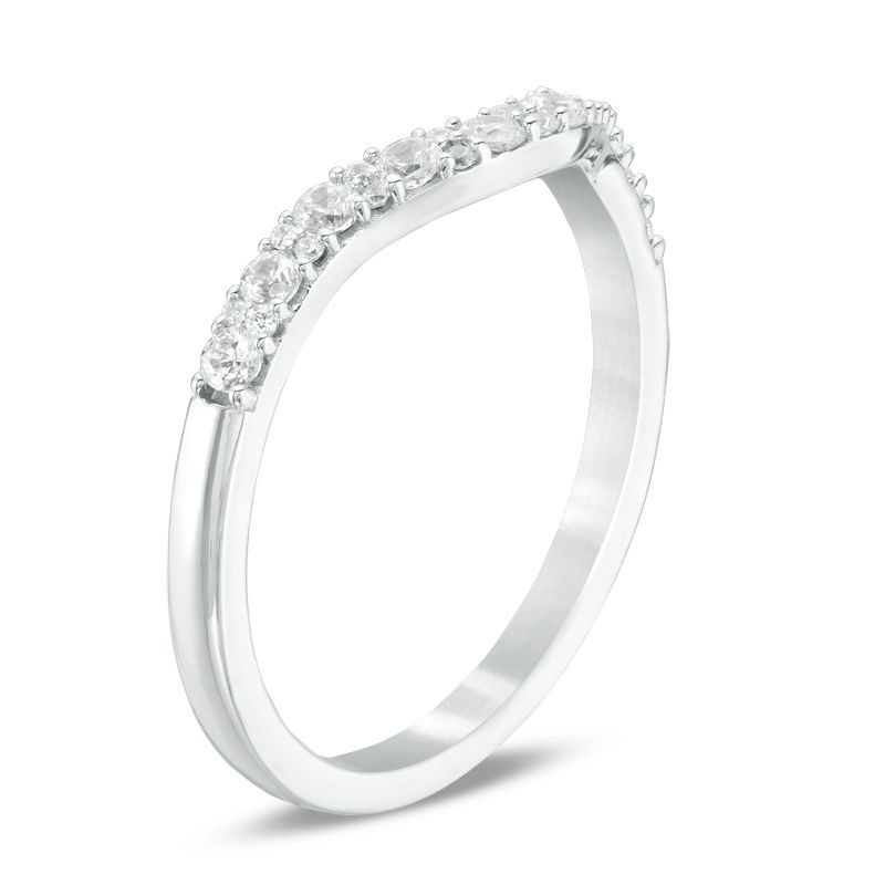 Previously Owned - Love's Destiny by Peoples 0.33 CT. T.W.  Diamond Wedding Band in 14K White Gold (I/SI2)