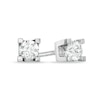 Thumbnail Image 1 of Previously Owned - 0.25 CT. T.W.  Diamond Square-Set Solitaire Stud Earrings in 14K White Gold (I/I2)