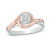 Thumbnail Image 0 of Previously Owned - 0.58 CT. Diamond Solitaire Engagement Ring in 14K Two-Tone Gold (I/I1)