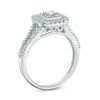 Thumbnail Image 2 of Previously Owned - 0.50 CT. T.W. Baguette and Round Composite Diamond Square Frame Ring in 10K White Gold