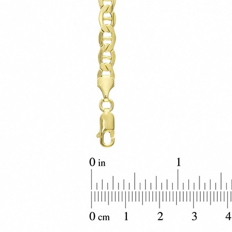 Previously Owned - Men's 5.75mm Mariner Bar Chain Necklace in 10K Gold - 22"