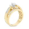 Thumbnail Image 2 of Previously Owned - 1.00 CT. T.W. Marquise Diamond Three Stone Engagement Ring in 14K Gold