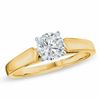 Thumbnail Image 1 of Previously Owned - 0.20 CT Diamond Solitaire Crown Royal Engagement Ring in 14K Gold (I-J/I2)