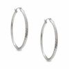 Thumbnail Image 1 of Previously Owned - 29mm Hoop Earrings in 14K White Gold