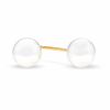 Previously Owned-5.0-5.5mm Akoya Cultured Pearl Stud Earrings in 14K Gold