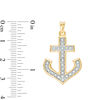 Thumbnail Image 1 of Previously Owned - Men's 0.20 CT. T.W. Diamond Anchor Charm in 10K Gold