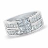 Thumbnail Image 0 of Previously Owned - 2.00 CT. T.W. Quad Princess-Cut Diamond Bridal Set in 14K White Gold