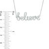 Previously Owned - Cursive "believe" Necklace in Sterling Silver - 17.5"