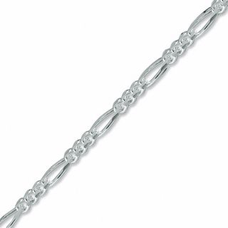 Previously Owned - Men's 7.0mm Figaro Chain Bracelet in Sterling Silver - 8.5"