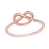 Thumbnail Image 0 of Previously Owned - Heart-Shaped Knot Ring in 10K Rose Gold