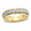 Thumbnail Image 0 of Previously Owned - Men's Woven Wedding Band in 14K Two-Tone Gold