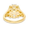 Previously Owned - 0.95 CT. T.W. Diamond Linear Past Present Future® Collar Engagement Ring in 14K Gold