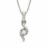 Thumbnail Image 0 of Previously Owned - Sirena™ Diamond Accent Solitaire Pendant in 14K White Gold