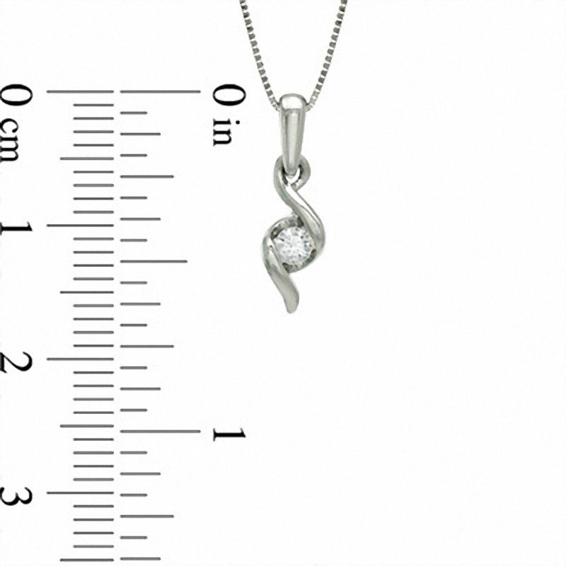 Previously Owned - Sirena™ Diamond Accent Solitaire Pendant in 14K White Gold