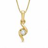 Thumbnail Image 1 of Previously Owned - Sirena™ Diamond Accent Solitaire Pendant in 14K Gold