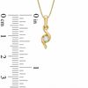 Thumbnail Image 2 of Previously Owned - Sirena™ Diamond Accent Solitaire Pendant in 14K Gold