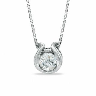 Previously Owned - Sirena™ Diamond Accent Solitaire Pendant in 14K White Gold