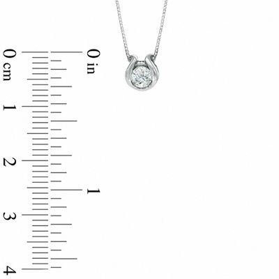 Previously Owned - Sirena™ Diamond Accent Solitaire Pendant in 14K White Gold