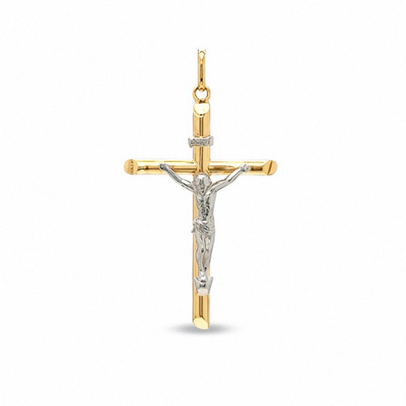 Previously Owned - Crucifix Charm in 10K Two-Tone Gold