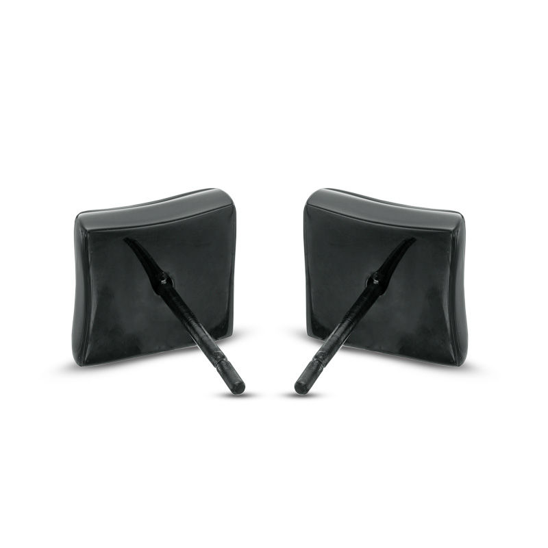 Previously Owned - Men's 0.25 CT. T.W. Black Diamond Earrings in Stainless Steel with Black IP|Peoples Jewellers