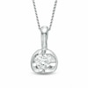 Thumbnail Image 1 of Previously Owned - 0.30 CT.   Diamond Solitaire Tension-Set Pendant in 14K White Gold (I/I2)