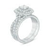 Thumbnail Image 1 of Previously Owned - 2.00 CT. T.W. Diamond Double Cushion Frame Bridal Set in 14K White Gold