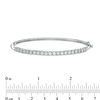 Thumbnail Image 1 of Previously Owned - 1.00 CT. T.W. Diamond Straight Line Bangle in 10K White Gold