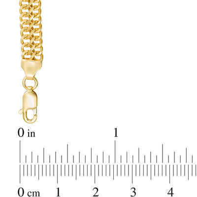 Previously Owned - Made in Italy 6.0mm Double Row Curb Chain Bracelet in 14K Gold - 7.5"