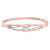 Thumbnail Image 0 of Previously Owned - 0.33 CT. T.W. Diamond Open Braid Bangle in 10K Rose Gold