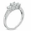 Thumbnail Image 1 of Previously Owned - 1.00 CT. T.W. Diamond Three Stone Past Present Future Engagement Ring in 14K White Gold