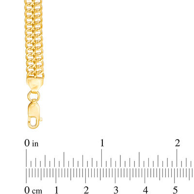 Previously Owned - Made in Italy 6.0mm Double Row Curb Chain Necklace in 14K Gold - 18"