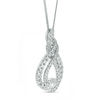 Previously Owned - Interwoven™ 0.95 CT. T.W. Diamond Pendant in 10K White Gold - 19"