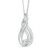 Previously Owned - Interwoven™ 0.95 CT. T.W. Diamond Pendant in 10K White Gold - 19"